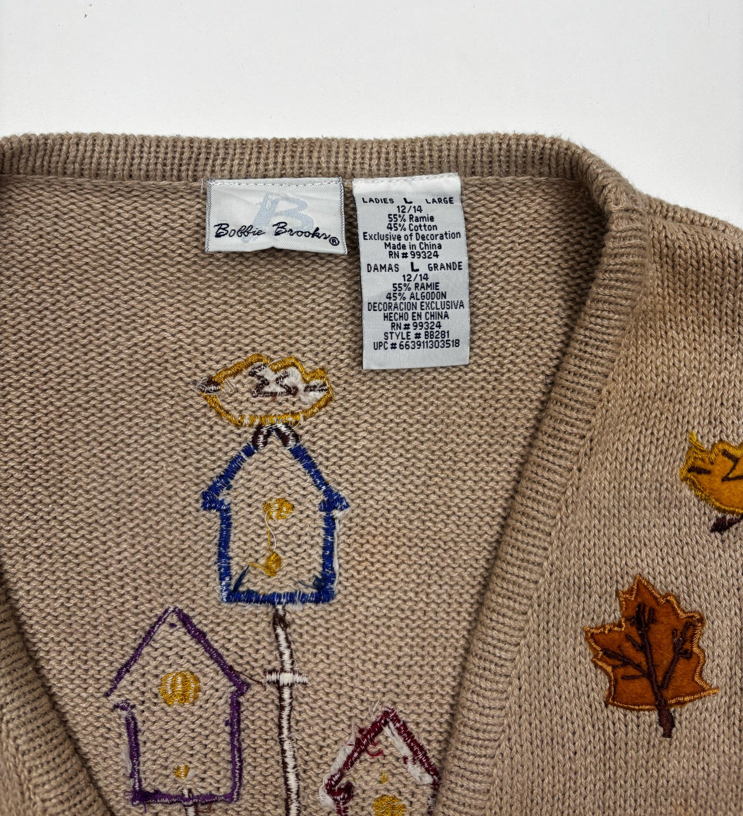 Vintage Harvest Scarecrow Knit Waistcoat