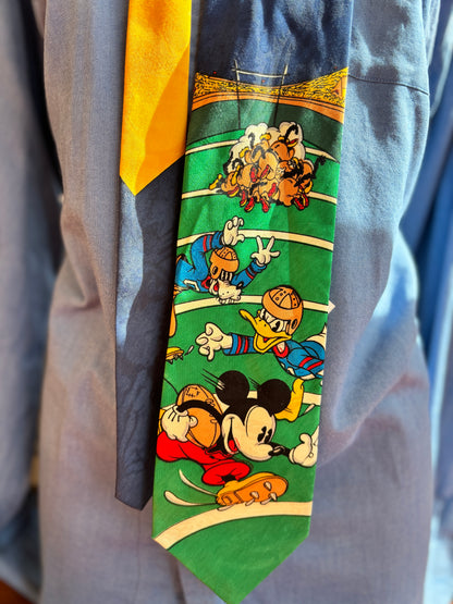 Novelty Tie Disney Characters American Football