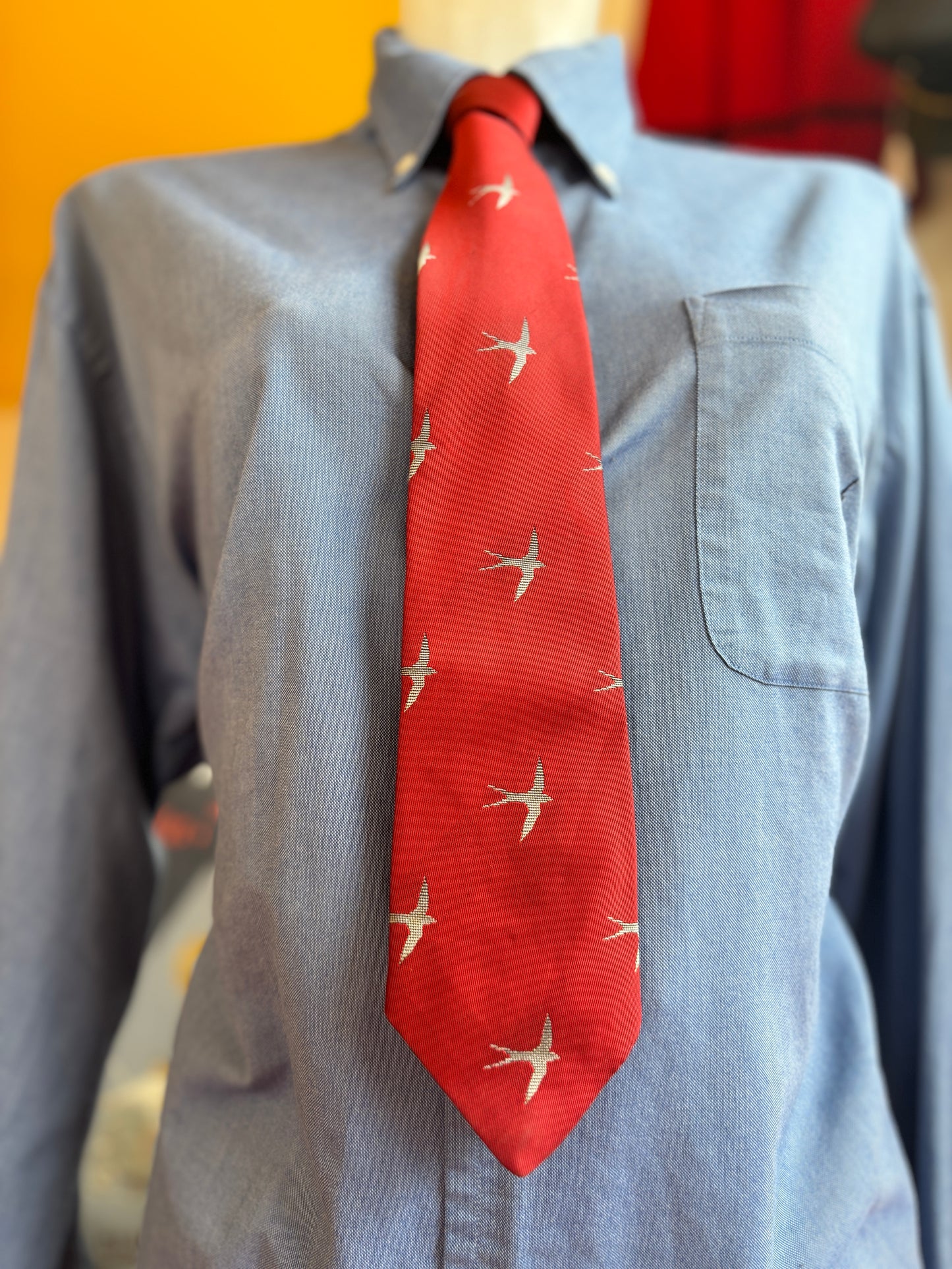 Red Bird Tie