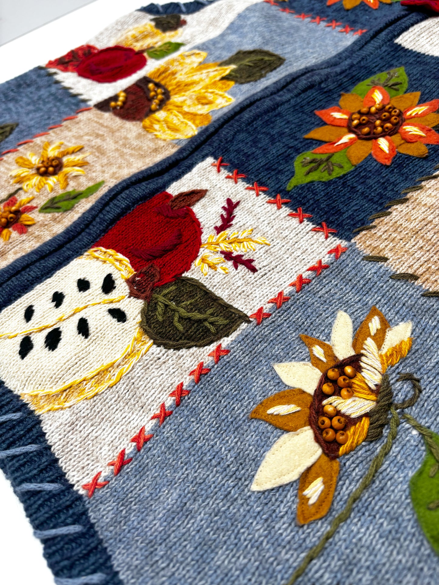 Vintage Fruits & Florals Zipped Waistcoat