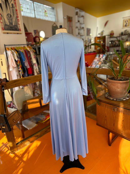 1960s Pale Blue Carnegie Dress with Embellishment