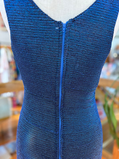 Vintage Handmade Blue Sparkle Gown