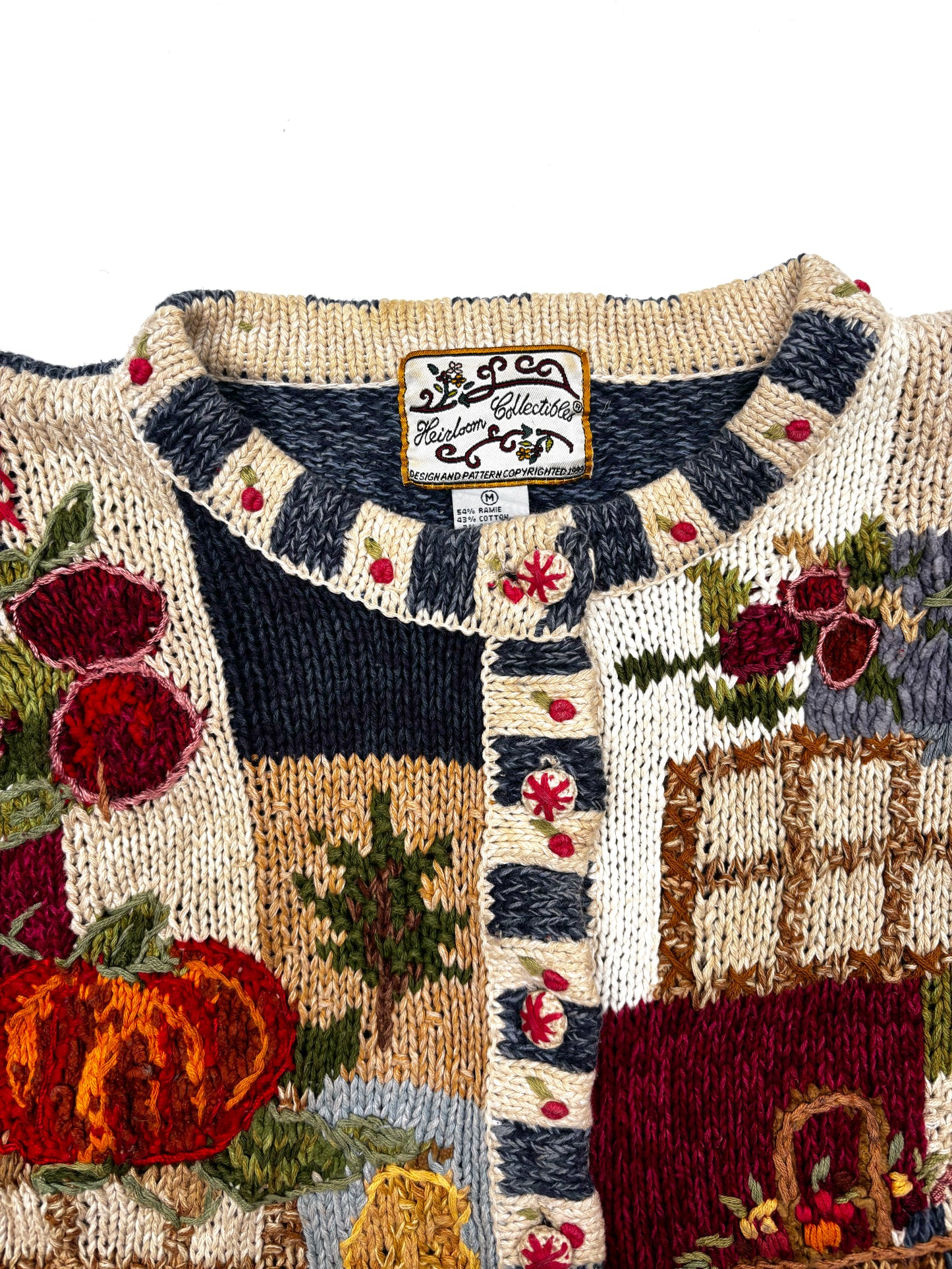 Vintage Chunky Knit Harvest Cardigan