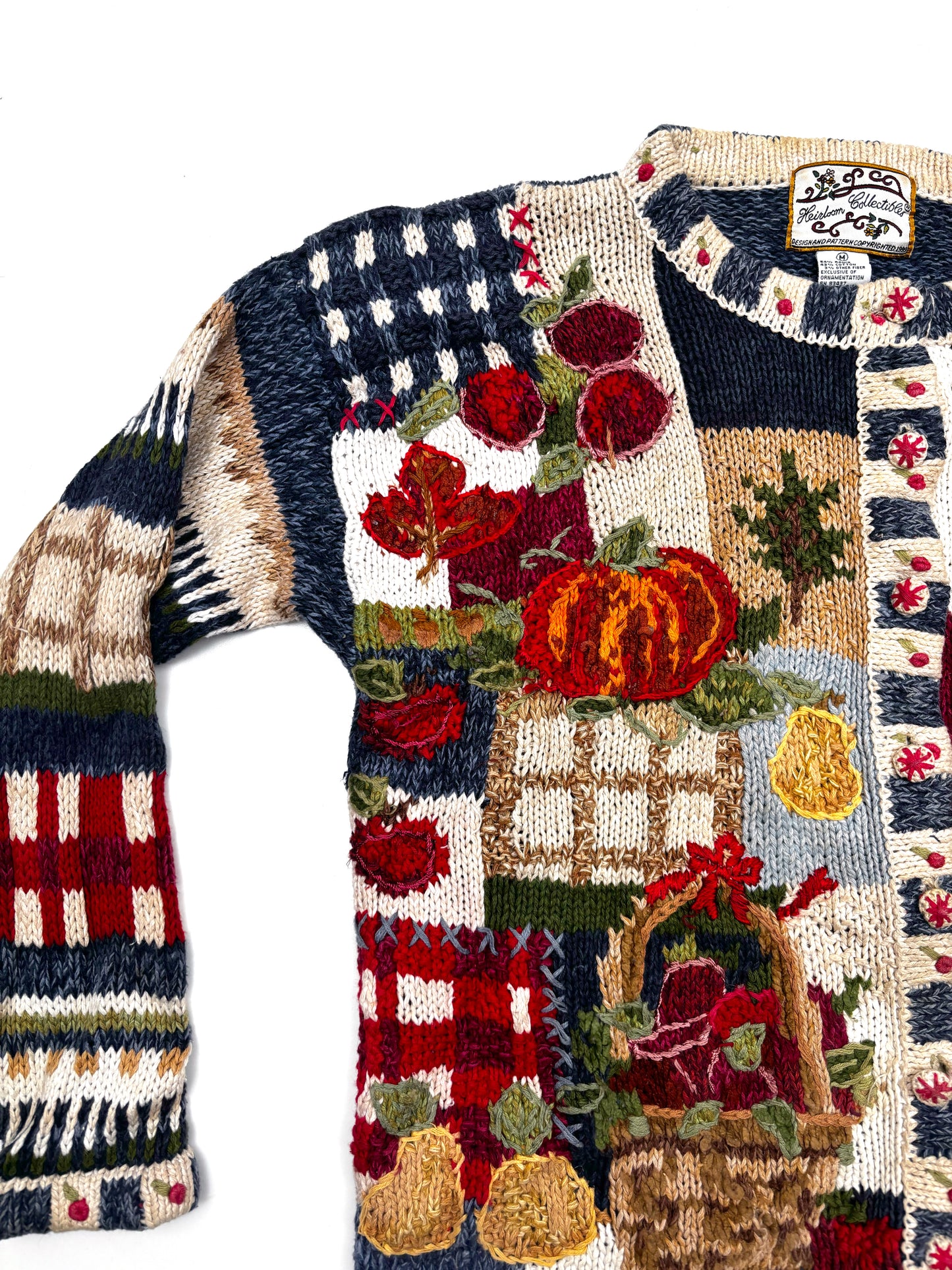 Vintage Chunky Knit Harvest Cardigan