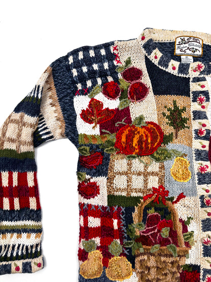 Vintage Chunky Knit Harvest Cardigan