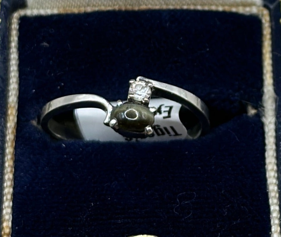 Vintage Sterling Silver Ring, UK Size N