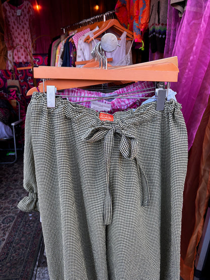 Bloomer Trousers | Green & Black Gingham | MADE TO ORDER