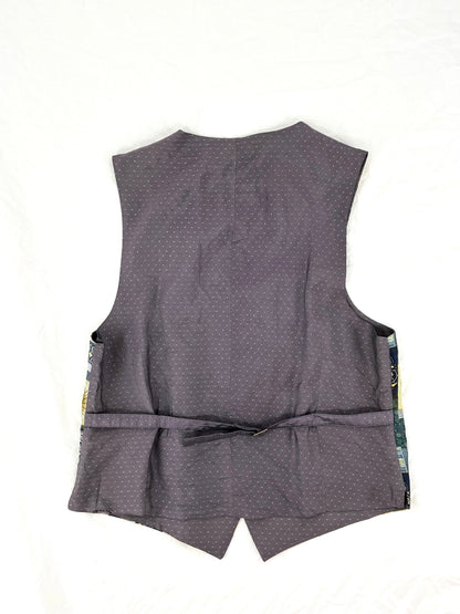 Vintage Celestial Patchwork Waistcoat