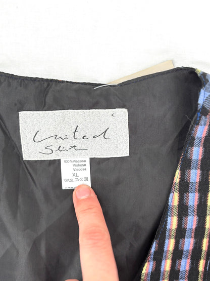 Vintage Check Plaid Waistcoat