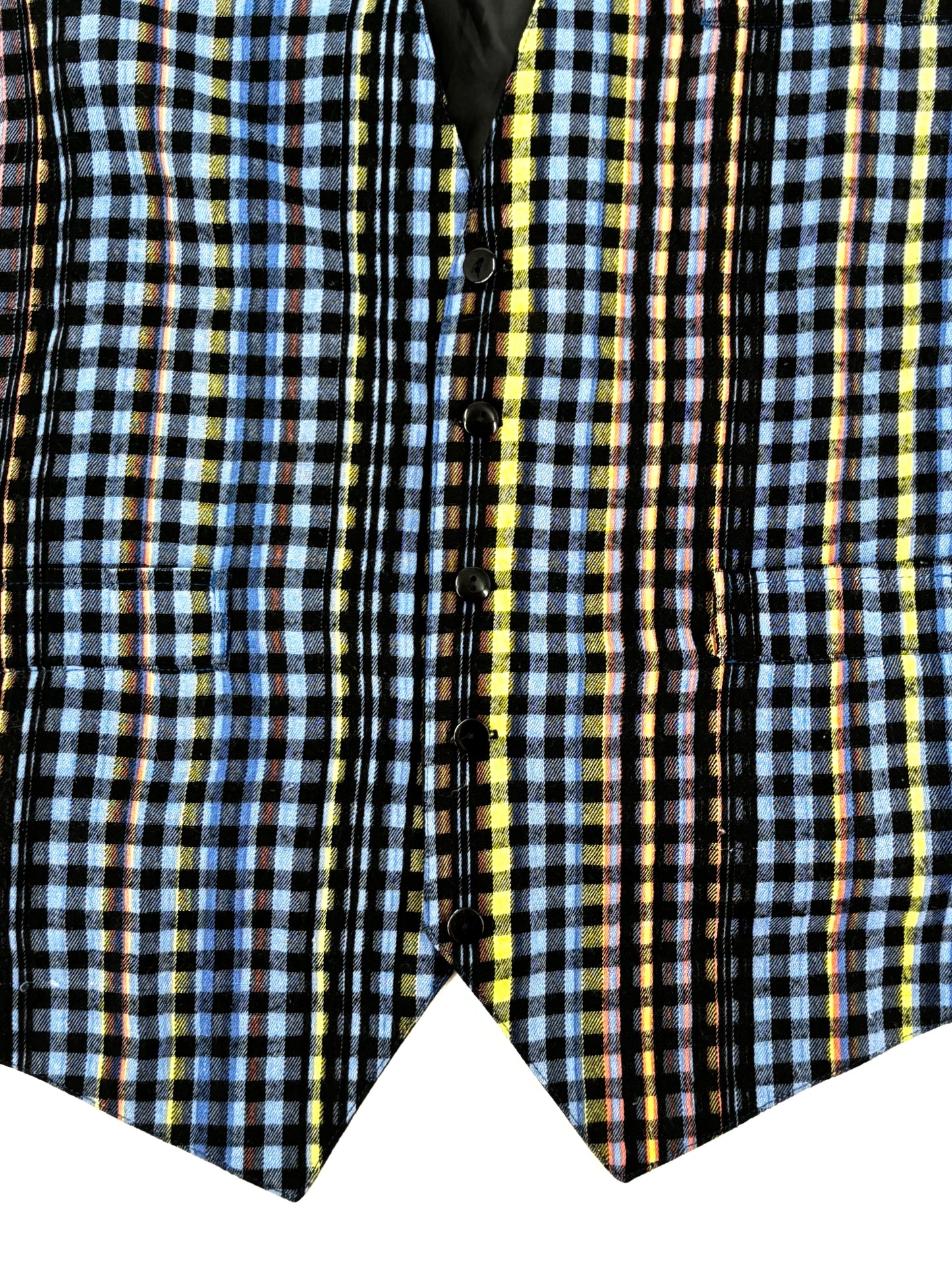 Vintage Check Plaid Waistcoat