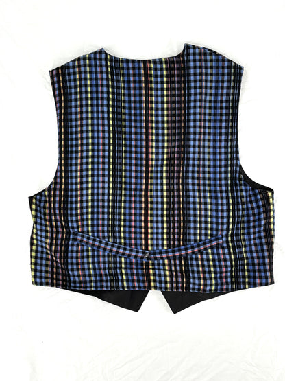 Vintage Check Plaid Waistcoat