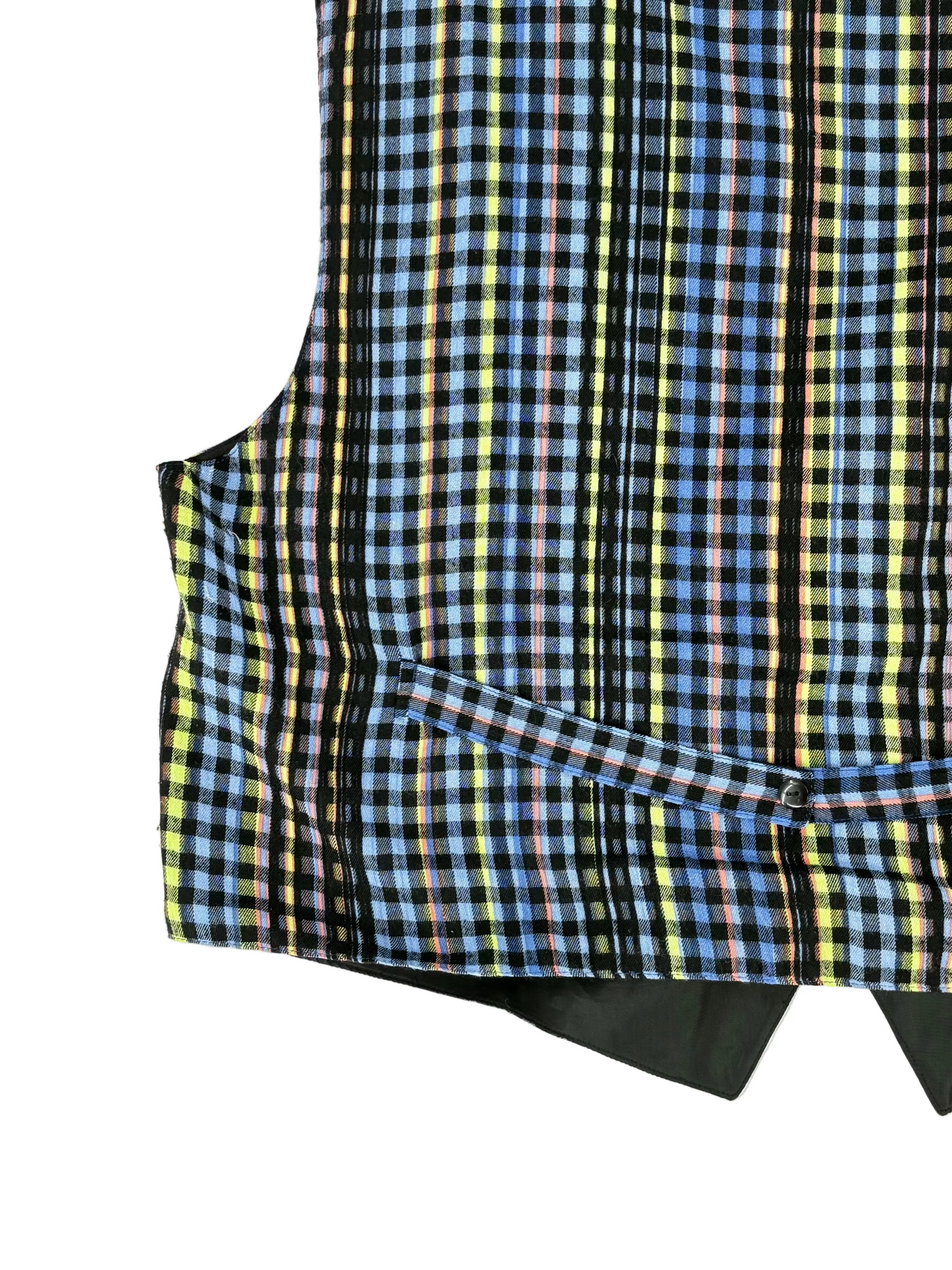 Vintage Check Plaid Waistcoat