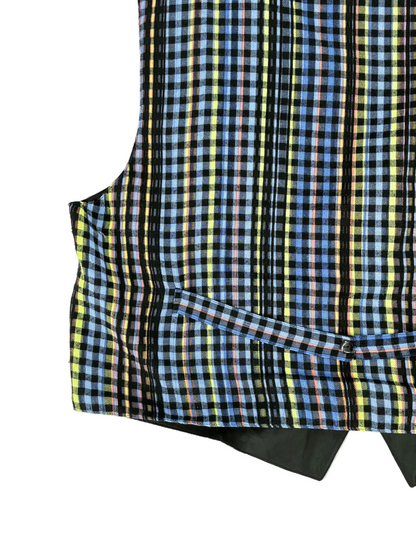 Vintage Check Plaid Waistcoat