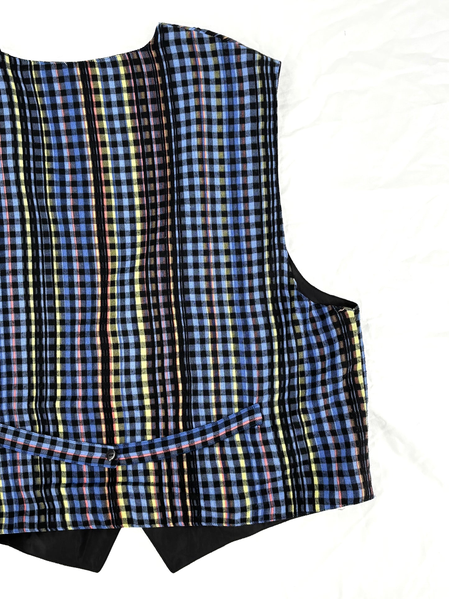 Vintage Check Plaid Waistcoat