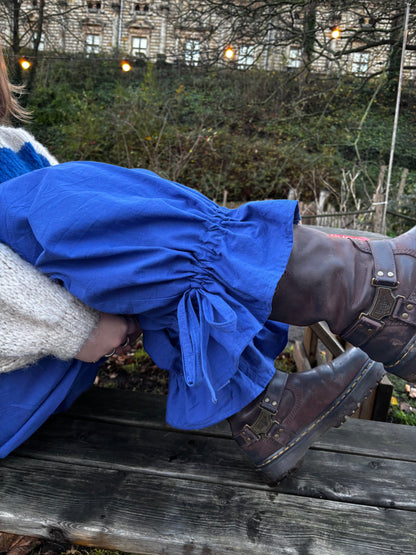 Bloomer Trousers | Cobalt Blue Linen | Made to order