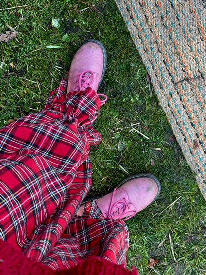 Bloomer Trousers | Red Tartan | Made to order