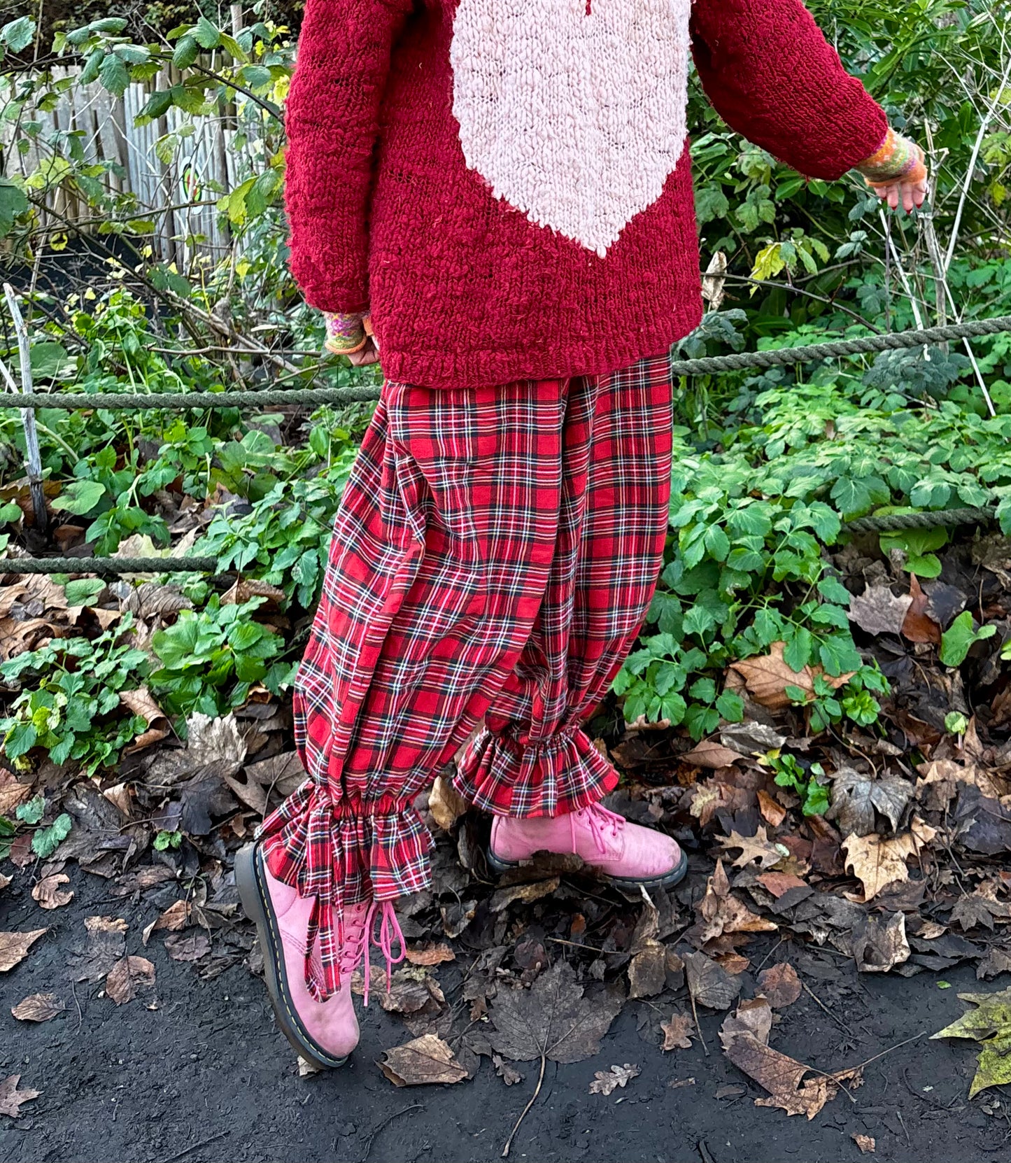 Bloomer Trousers | Red Tartan | Made to order