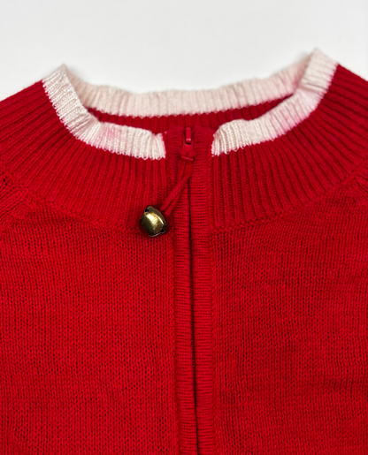 Vintage Christmas Snowman Zipped Jumper