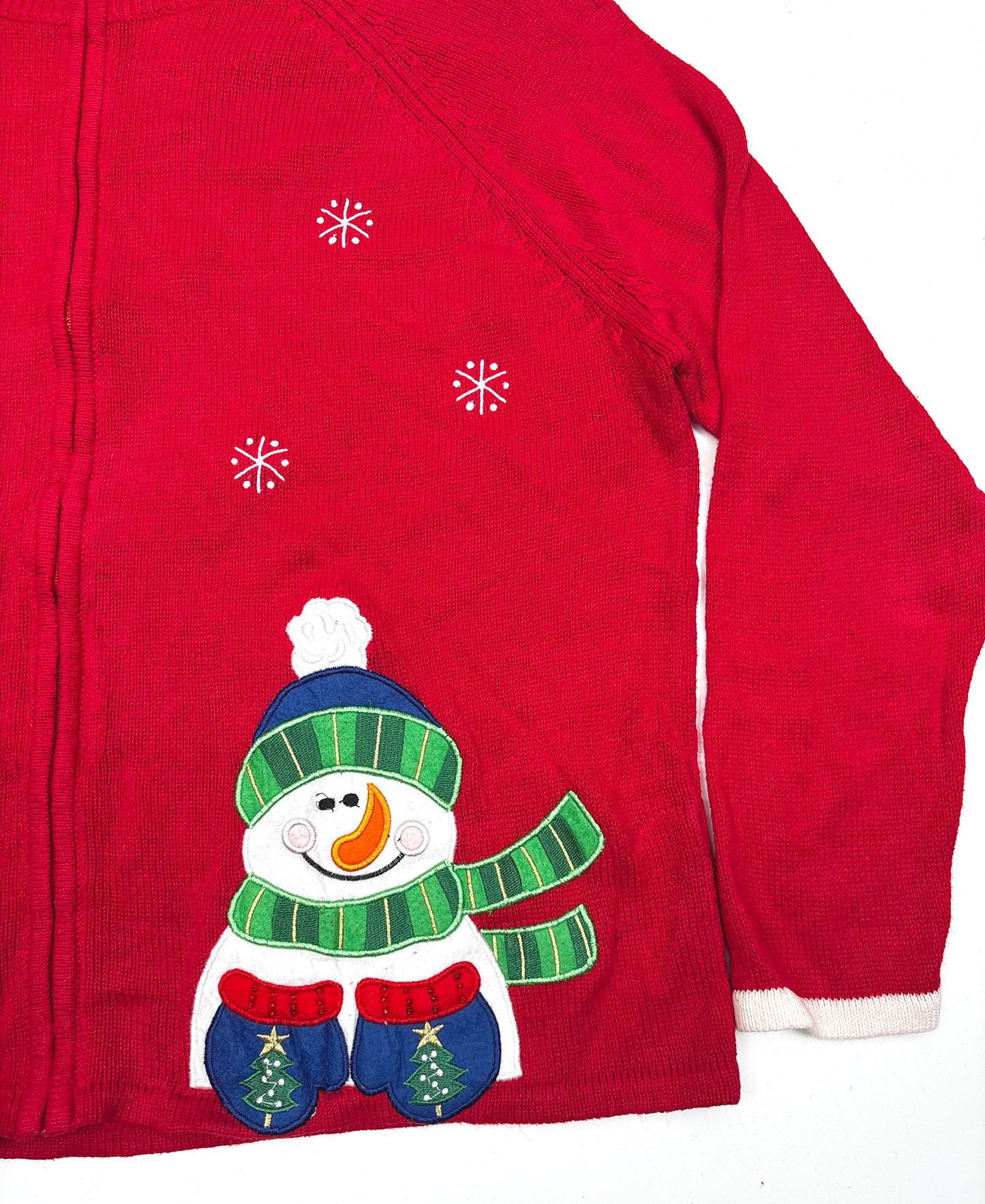 Vintage Christmas Snowman Zipped Jumper