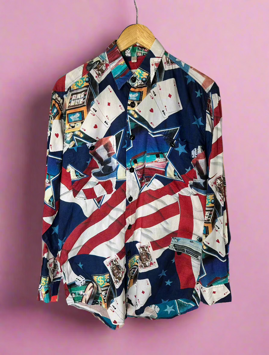 Vintage Vegas Casino USA Print Shirt