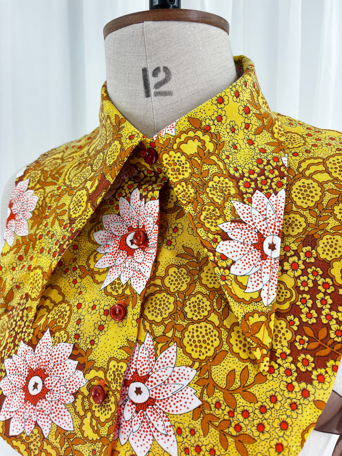 Collar // Dagger Style // 70s Ditsy Floral // ONE OF A KIND