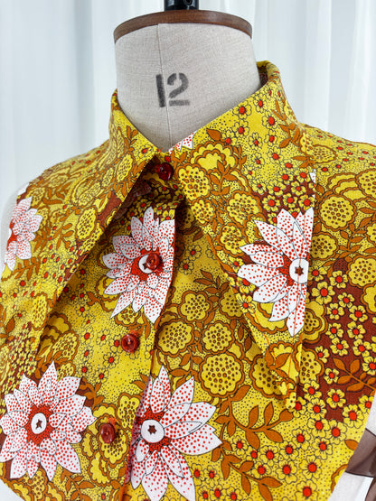 Collar // Dagger Style // 70s Ditsy Floral // ONE OF A KIND