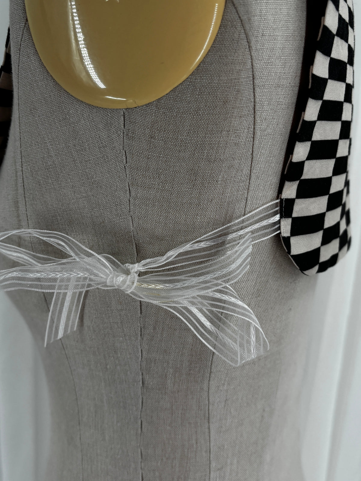 Collar // Dagger Style // Black & Cream Geo // ONE OF A KIND
