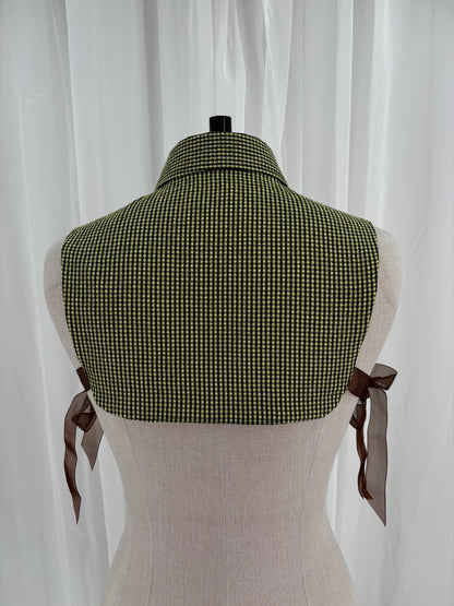 Collar // Green & Black Gingham // ONE OF A KIND