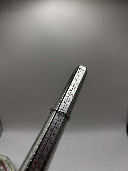 Vintage Sterling Silver Ring, with Green and Yellow stones, size UK J