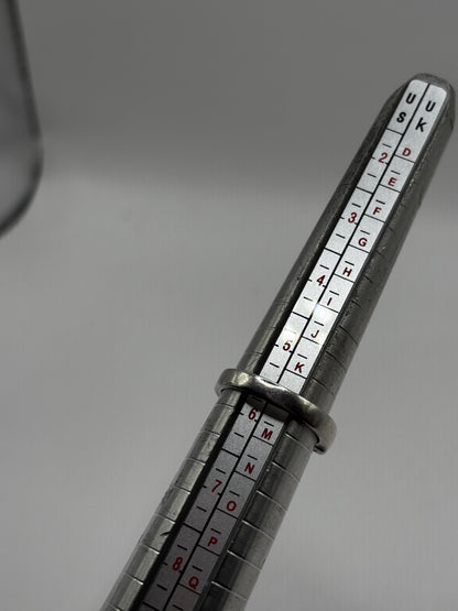 Vintage Sterling Silver Solitaire Ring, size L