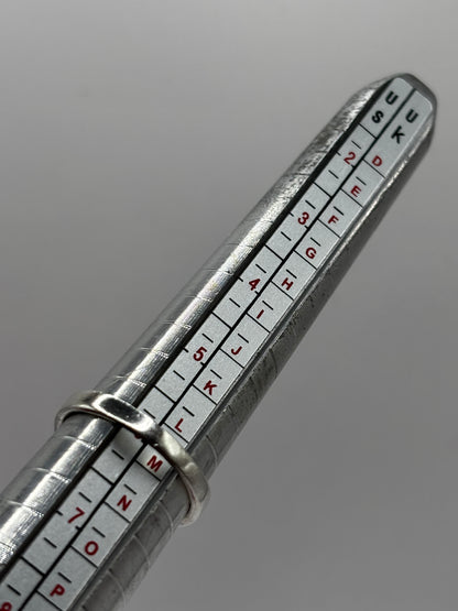 Vintage Sterling Silver Solitaire Ring, size L1/2