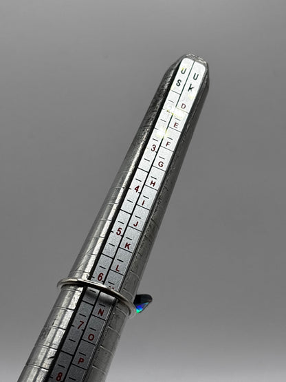 Vintage Sterling Silver Ring with Amethyst and Gold Plate, size M1/2