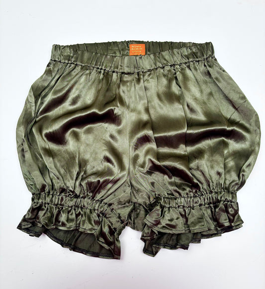 Mini Bloomers // Khaki Satin // size M (12-14)