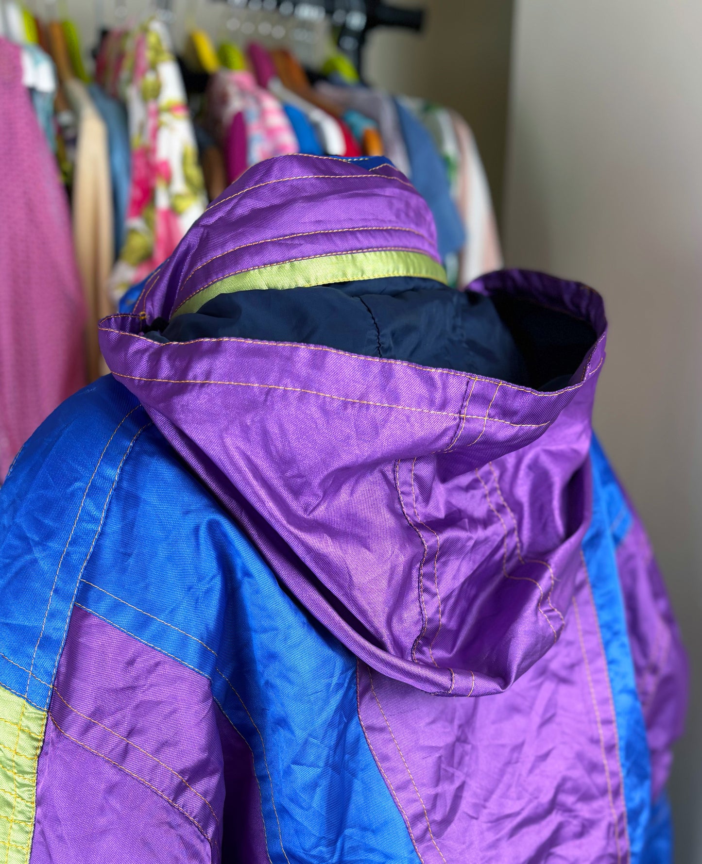 Vintage 1990s Colour Block Ski Jacket by Impulse