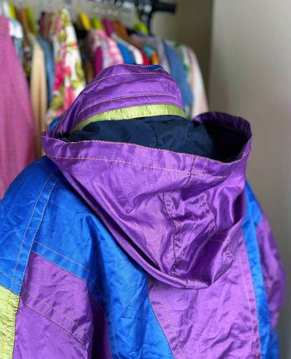 Vintage 1990s Colour Block Ski Jacket by Impulse