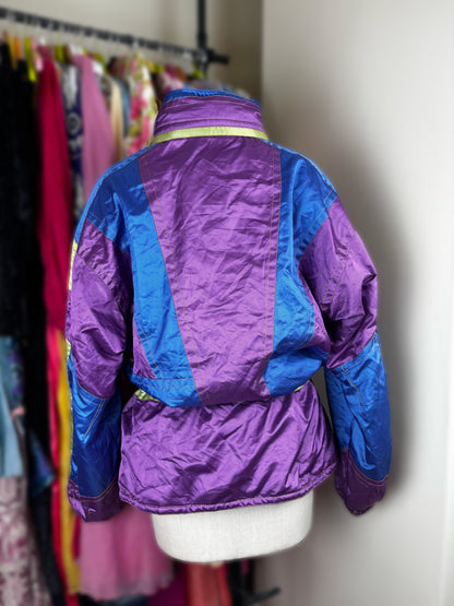 Vintage 1990s Colour Block Ski Jacket by Impulse