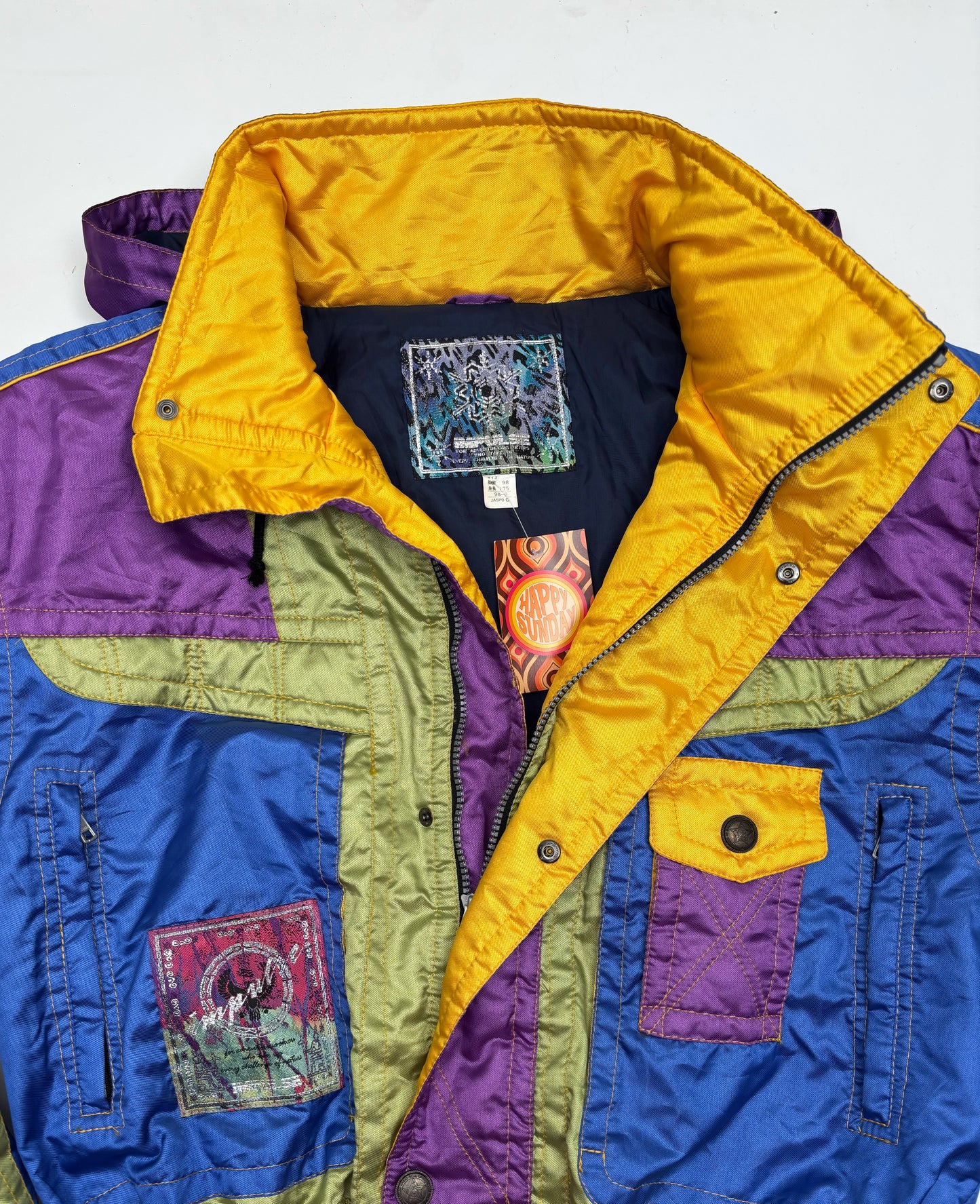 Vintage 1990s Colour Block Ski Jacket by Impulse