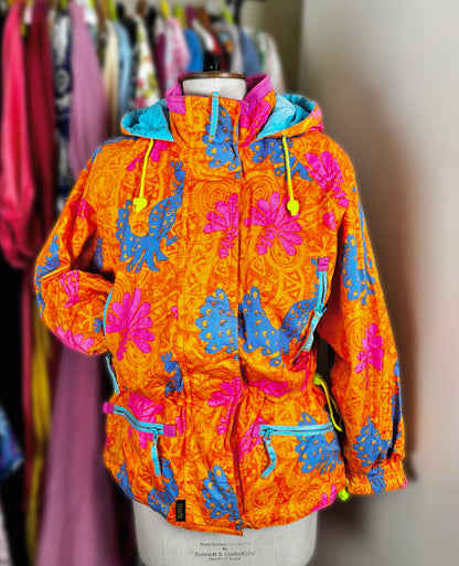 Vintage 1990s Crazy Print Ski Jacket by Esfeel