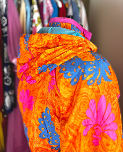 Vintage 1990s Crazy Print Ski Jacket by Esfeel