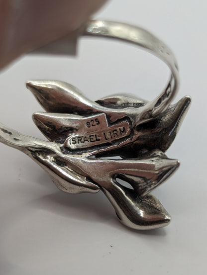Vintage Sterling Silver Ring, UK Size X