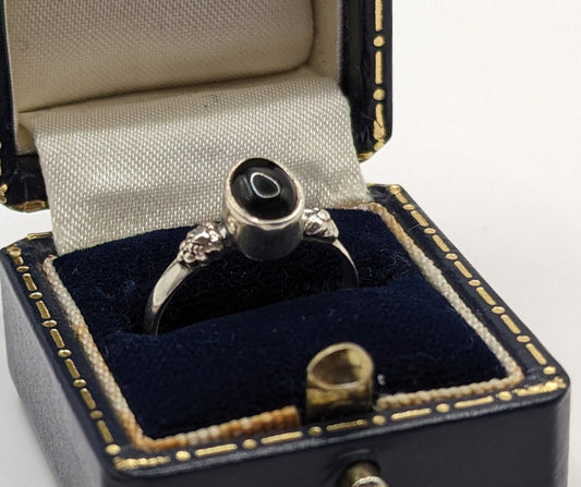 Vintage Sterling Silver Ring, UK Size L1/2