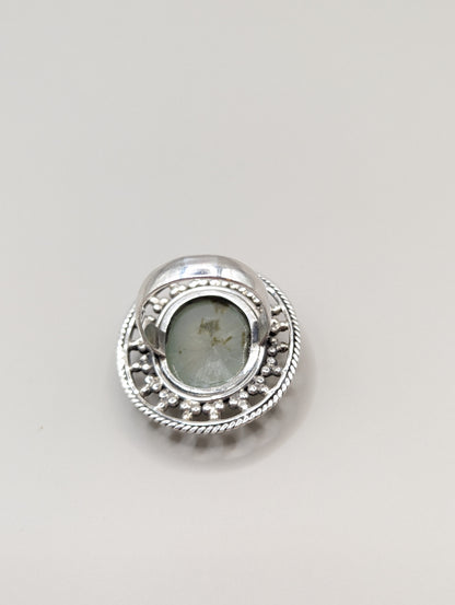 Vintage Sterling Silver Ring, UK Size S