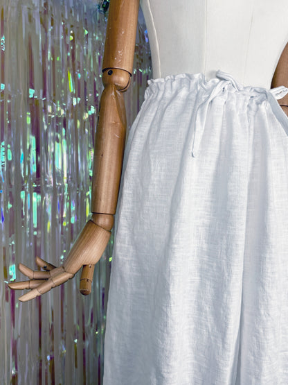 Bloomer Trousers | Linen with Vintage Lace | Made to order