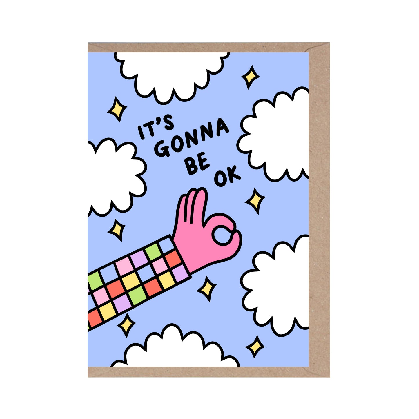 It's Gonna Be Ok Greeting Card by Lazy Disco & Rumble Cards