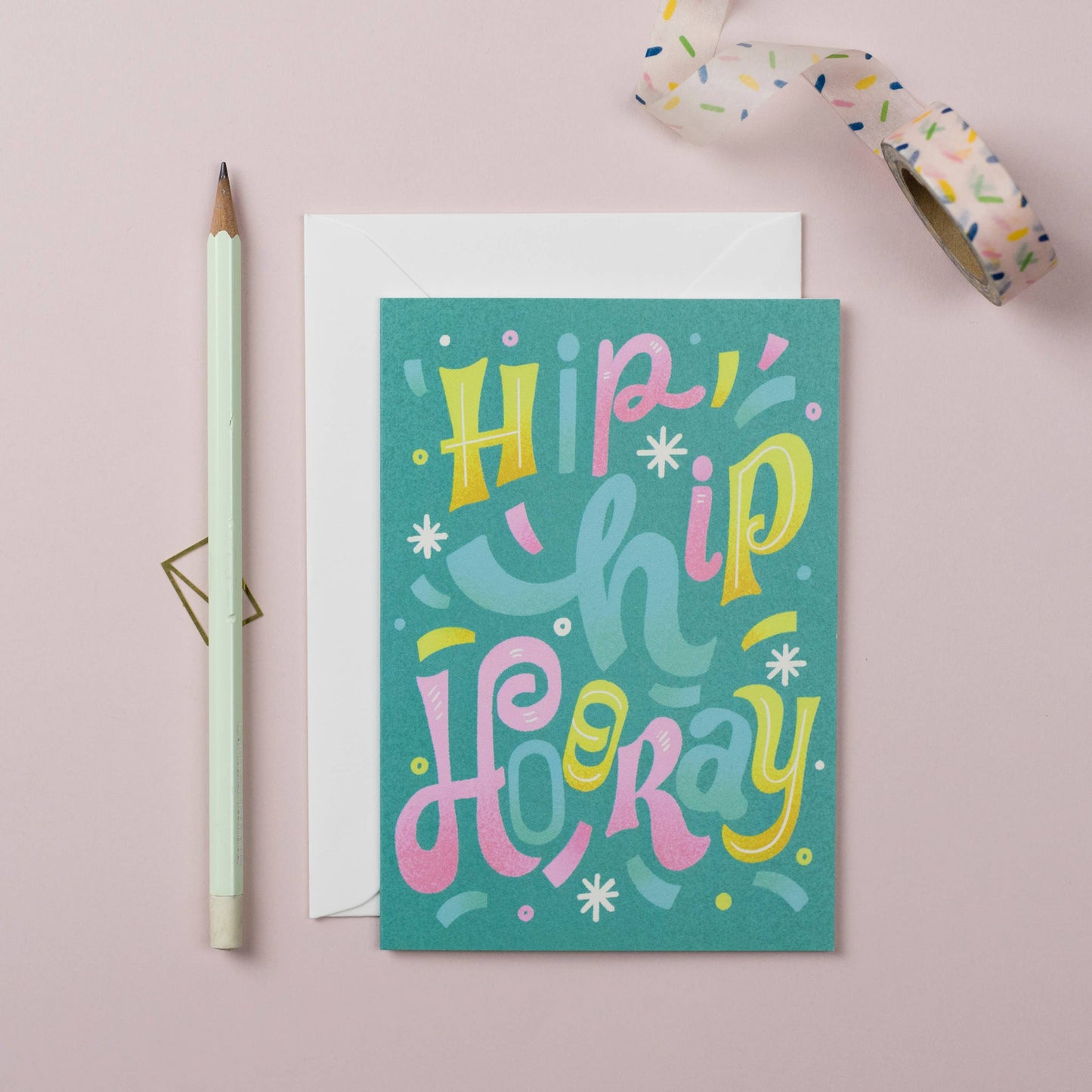 Hip Hip Hooray Greeting Card by The Inkling Rose & Ricicle Cards