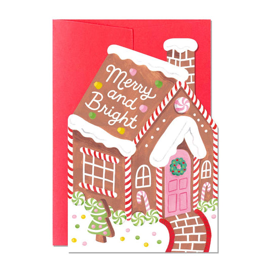 Gingerbread House Christmas Card by Jacqui Lee & Ricicle Cards