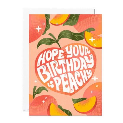 Peachy Birthday Card by Jess Miller & Ricicle Cards