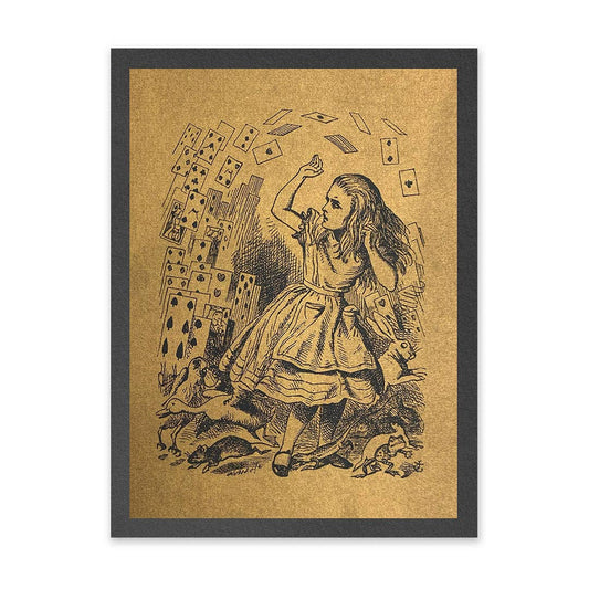 Alice in Wonderland Risograph Print by Ohh Deer