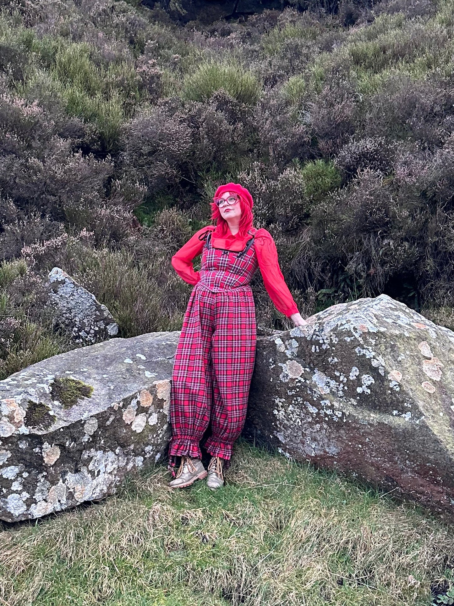 Bloomer Trousers | Red Tartan | Made to order