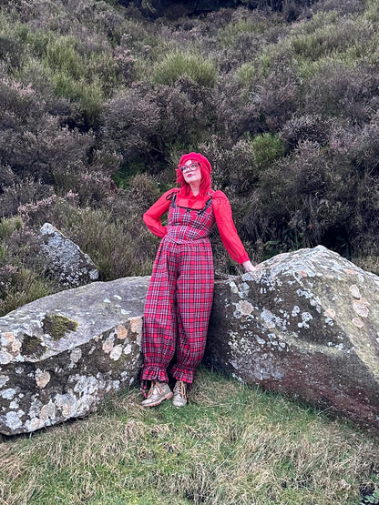 Bloomer Trousers | Red Tartan | Made to order